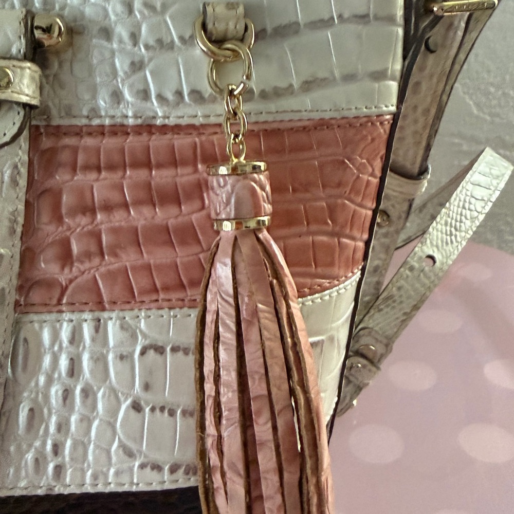 Brahmin Mini Asher in Toasted Macaroon Cassini - Picture 4 of 11